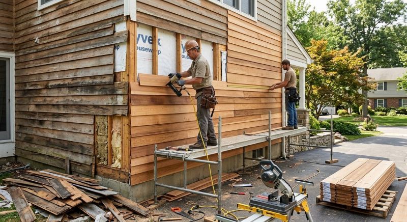 Hardwood Siding Installation in Boston, MA