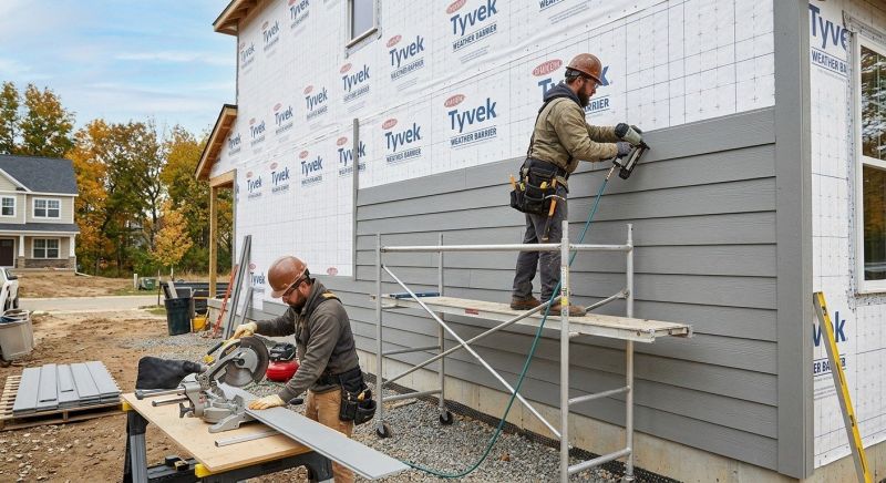Composite Siding Installation